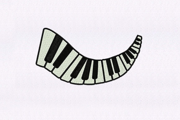A Boutique Designer's Review of the Piano Keys Embroidery Design