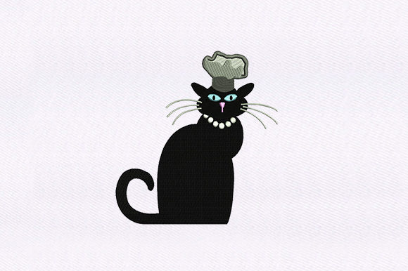 A Chef's Cat Embroidery for Warm and Playful Gifts