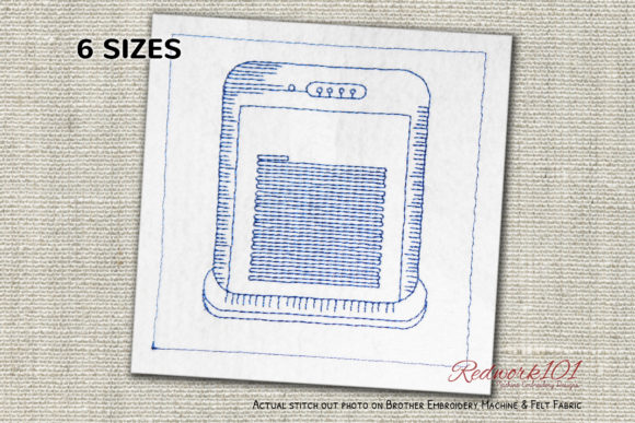 A Designer's Review: Smart Air Purifier Lineart Embroidery