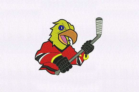 A Hockey Playing Bird Design Review for Practical Embroidery