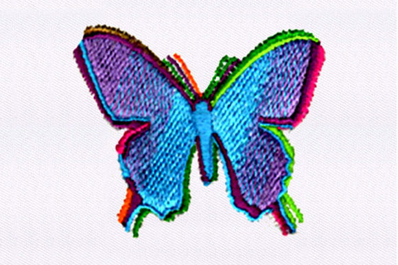 A Vibrant Butterfly Embroidery Design for Real Projects
