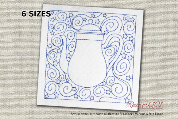 Bluework Teapot Design: A Seasonal Kitchen Embroidery Review