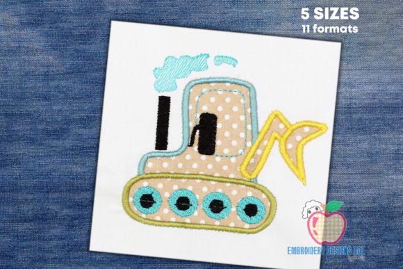Bulldozer Applique: A Versatile Design for Holiday Crafting