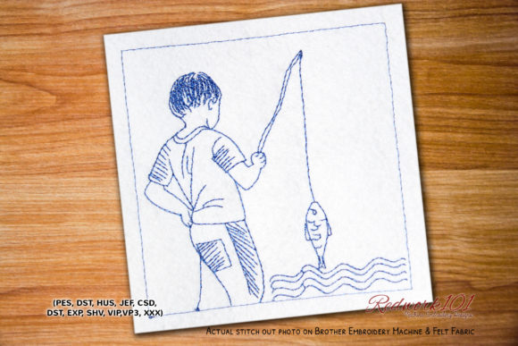 Craft Fair Review: Fisherman Redwork Embroidery