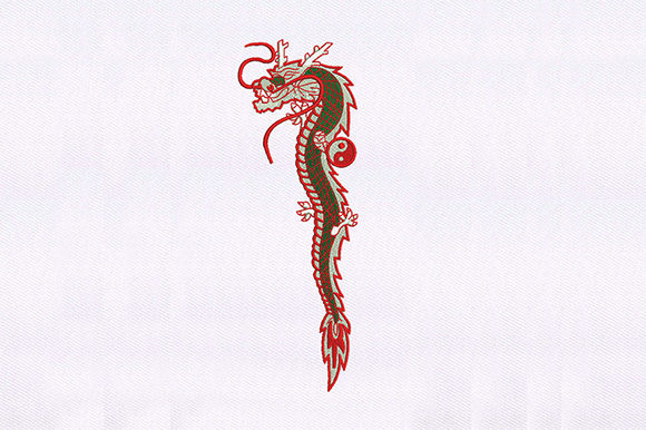 Dragon Puppet Design: A Versatile Embroidered Treasure
