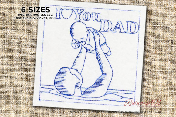 Evaluating the 'I Love You Dad' Embroidery Design for Your Shop