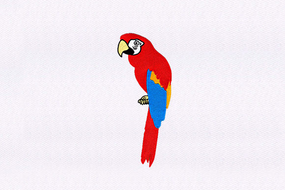 Evaluating the Macaw Bird Design for Real Embroidery Projects