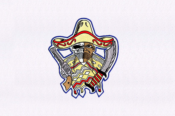 Mexican Man and Skull: An Embroidery Designer’s Review