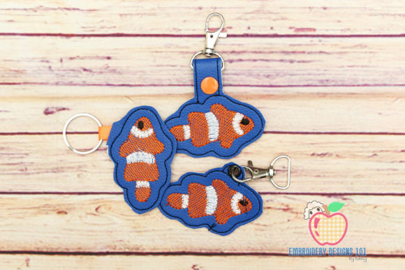 My Design Review: Clown Fish ITH Key Fob Pattern