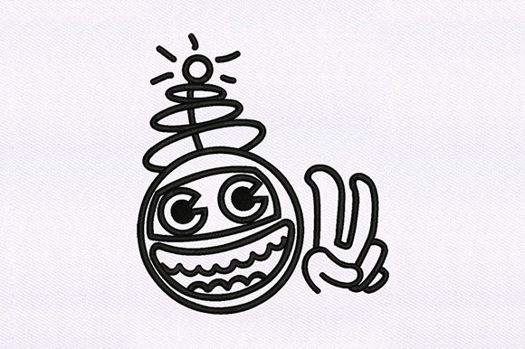 Reviewing the Bomb Emoji Design for Seasonal Embroidery